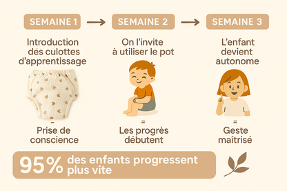 Culotté – Culotte d’apprentissage douce, fiable et réutilisable